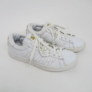 Retro K-Swiss White Classic Sneakers 93965-955M-LOW